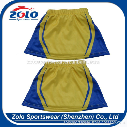 2015 China Customized Unique Design Sublimated Lacrosse Girl's Skirts